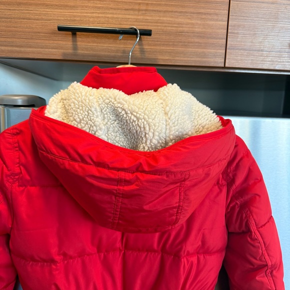 J. Crew Petite Chateau Puffer with Primaloft®. Size XXS, Red with gold hardware - Picture 13 of 16